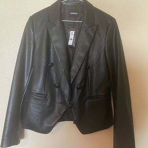 Express Leather Blazer
